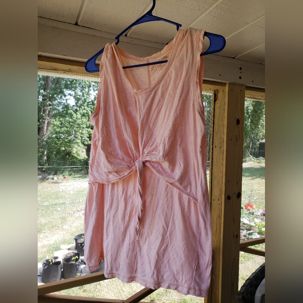 Latched Mama Front Knot Tank Top